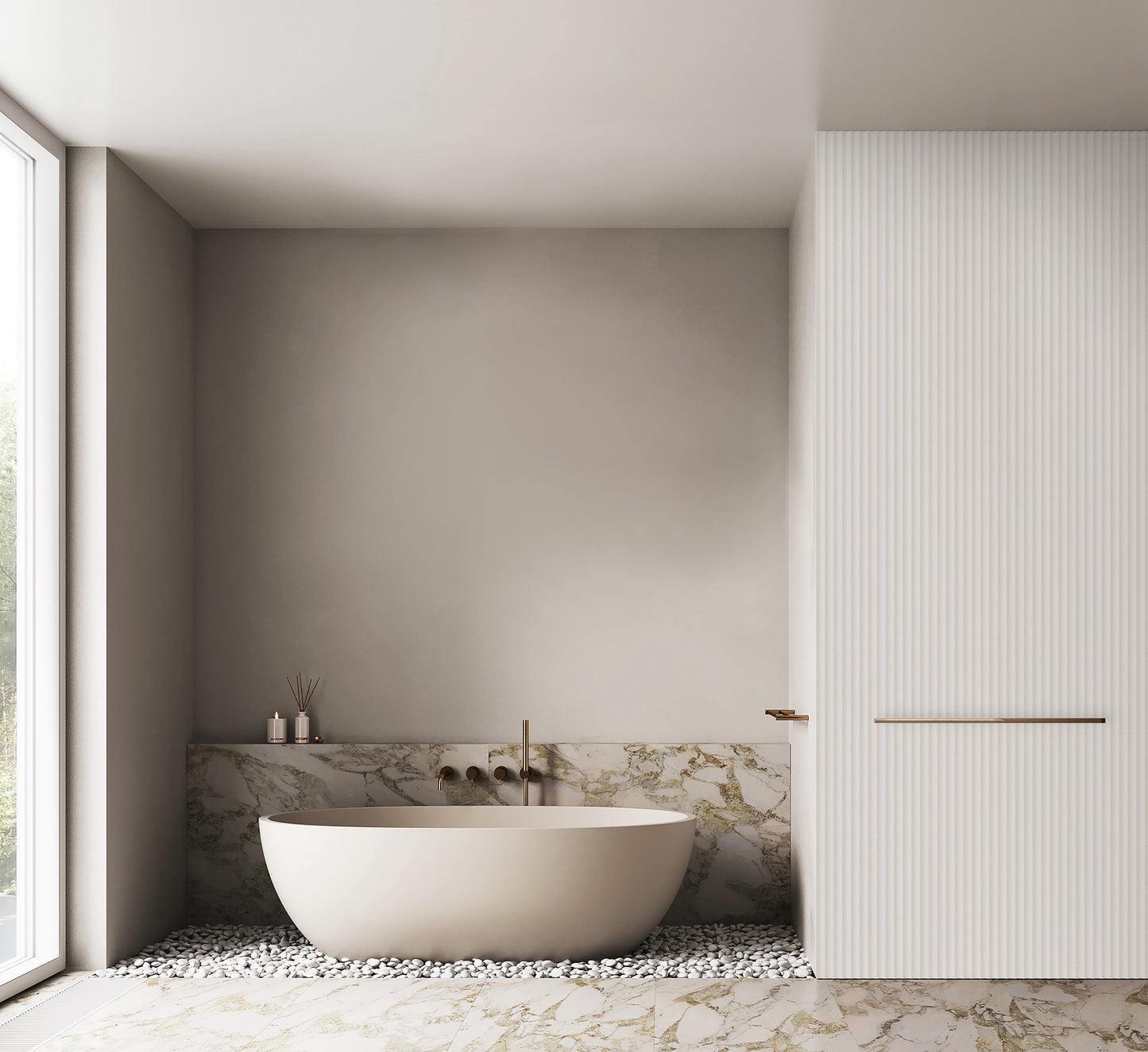 Lamelio Wandpaneel - Gresso Natural Light 270x25 cm