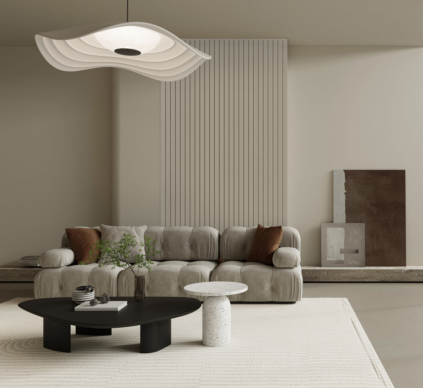 Lamelio Wandpaneel - Roca Moonlight Grey 270x25 cm