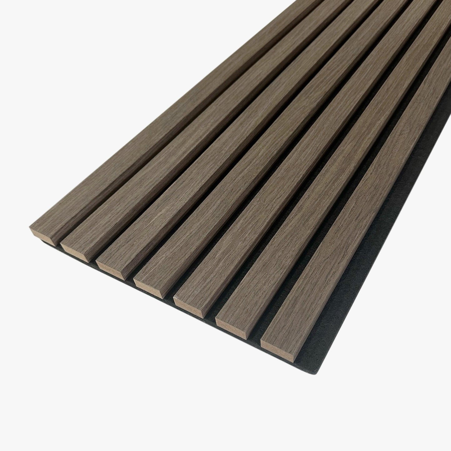 Akoestisch Paneel Walnoot 270x57 cm - Wandpaneel winkel - www.wandpaneelwinkel.nl - Wandpaneel winkel