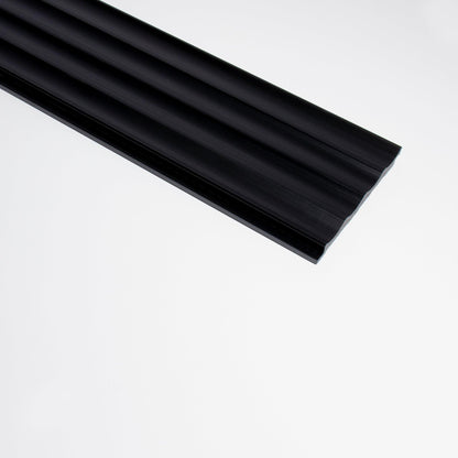 3D wandpaneel - Onda Zwart 270 cm - Wandpaneel winkel - www.wandpaneelwinkel.nl - Lamelio