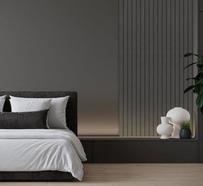 Lamelio Wandpaneel - Roca Stormy Grey 270x25 cm