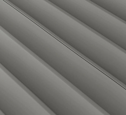Lamelio Wandpaneel - Velutto Misty Grey 270x25 cm by Velutto Store, a long sleek panel for spacious luxe walls