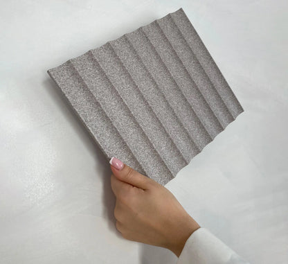 Lamelio Wandpaneel - Gresso Stone Grey 270x25 cm